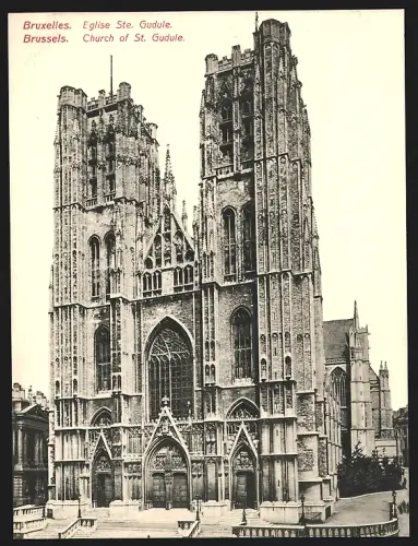 Riesen-AK Bruxelles, Eglise Ste. Gudule