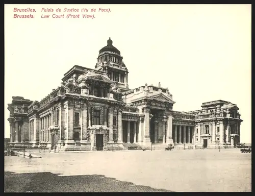 Riesen-AK Bruxelles, Palais de Justice, Vu de Face