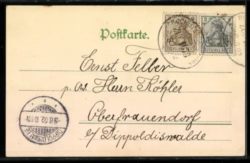 AK Rochlitz, Markt und Hauptstrasse