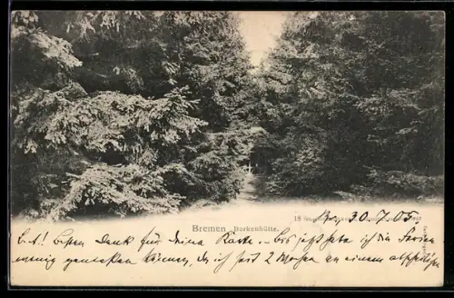 AK Bremen, Borkenhütte, Ortspartie