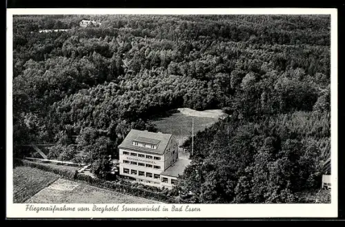 AK Bad Essen, Berghotel Sonnenwinkel, Luftaufnahme