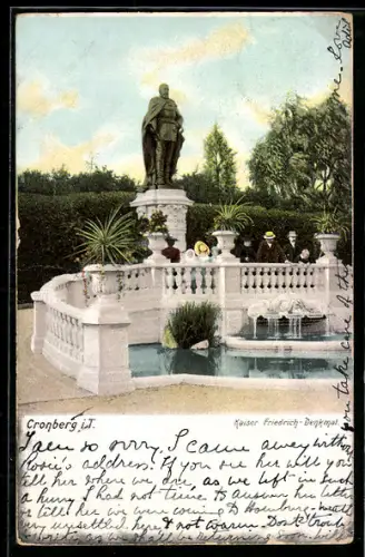 AK Cronberg i. T., Kaiser Friedrich-Denkmal