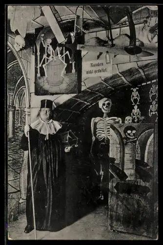 AK Dresden, Josephus Linke, Das original mit der Uhr, Gründer des ersten Dresdner Bauernmuseums