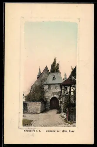 AK Cronberg i. T., Eingang zur alten Burg