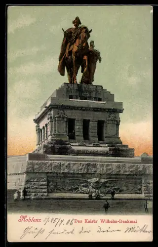 AK Koblenz, Kaiser Wilhelm-Denkmal