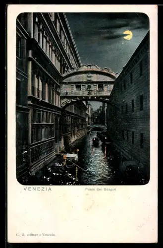 AK Venezia, Ponte dei Sospiri di notte