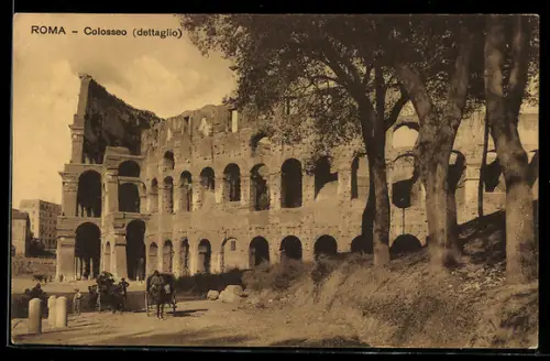 AK Roma, Colosseo dettaglio