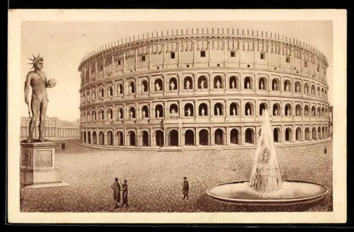 AK Roma, Il Colosseo restaurato