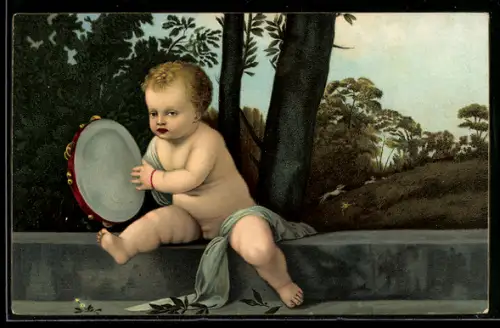 Künstler-AK Stengel & Co. Nr. 29769: Tizian, Der Tamburinschläger