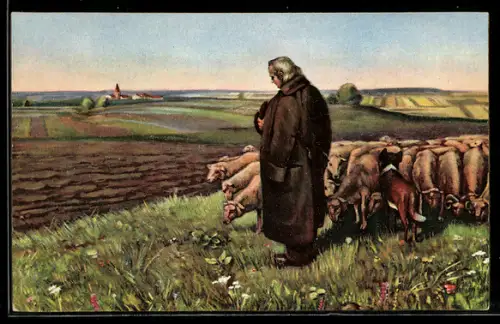 Künstler-AK Stengel & Co. Nr. 29175: Schäfers Sonntagslied