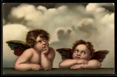 Künstler-AK Stengel & Co. Nr. 29699: Engel der Sixtinischen Madonna