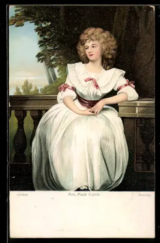 Künstler-AK Stengel & Co. Nr. 29946: Mrs. Mark Currie, Frau im Kleid