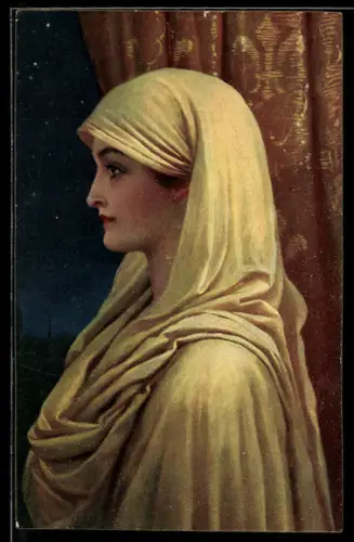 Künstler-AK Stengel & Co. Nr. 29133: Sternennacht von W. Hunger