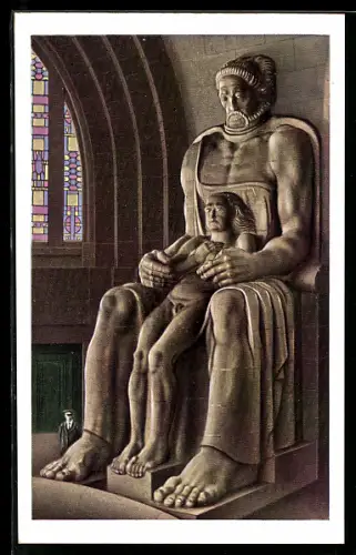 AK Leipzig, Völkerschlachtdenkmal, Glaubensstärke im Ruhmesmale