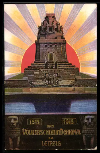 AK Leipzig, Völkerschlachtdenkmal, 1813-1913