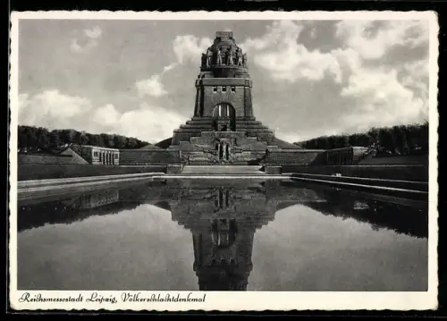 AK Leipzig, Völkerschlachtdenkmal, Grundsteinlegung 1900, Einweihung 1913