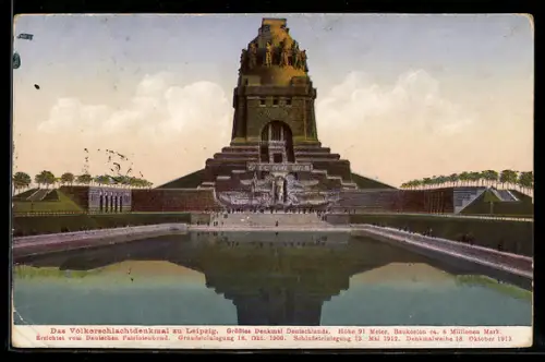 AK Leipzig, Völkerschlachtdenkmal, Ansicht des Denkmals