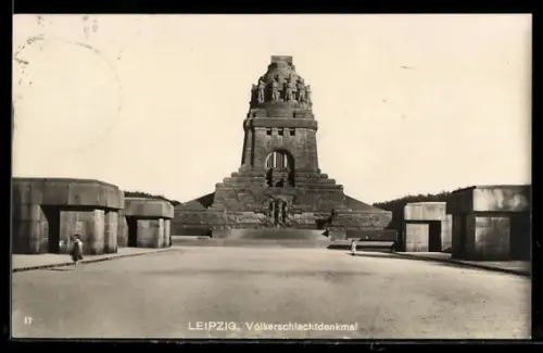 AK Leipzig, Blick auf das Völkerschlachtdenkmal