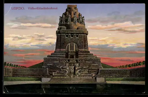 Künstler-AK Leipzig, Völkerschlachtdenkmal