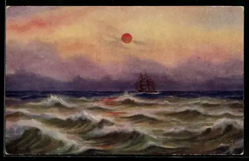 Künstler-AK Raphael Tuck & Sons Nr. 3372: Twixt Sea & Sky