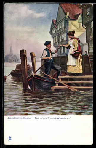 Künstler-AK Raphael Tuck & Sons Nr. 1159: The Jolly Young Waterman