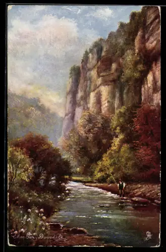 Künstler-AK Raphael Tuck & Sons Nr. 7122: Derbyshire, Chee Tor, Dovedale