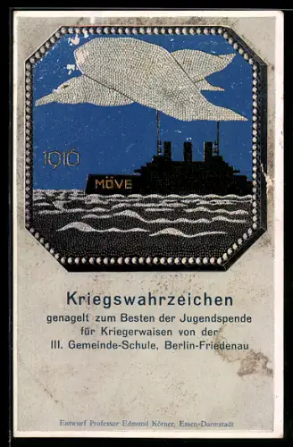 AK Berlin-Friedenau, Kriegswahrzeichen, Nagelung zum Besten der Jugendspende für Kriegerwaisen, III. Gemeinde-Schule