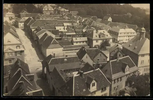 Foto-AK Usingen, Blick über die Dächer