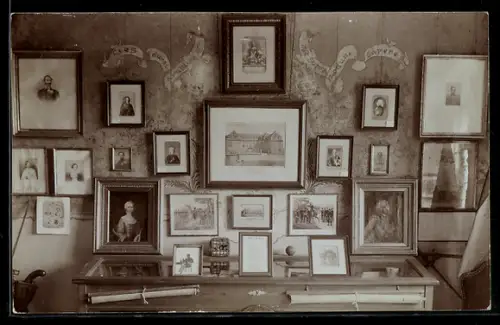 Foto-AK Usingen, Sammlung Portraits und Ansichten im Schlossmuseum