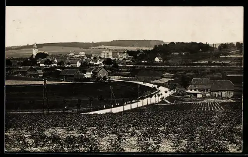 Foto-AK Usingen, Ortsansicht aus der Ferne