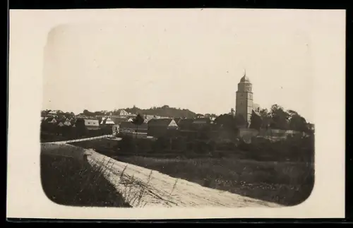 Foto-AK Usingen, Partie am Ortseingang