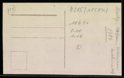 Foto-AK Usingen, Markt mit Rathaus und Denkmal