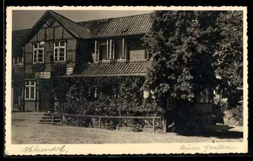 Foto-AK Nahrendorf, Gasthof von Friedrich Kruse, Aussenansicht