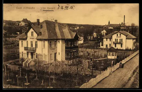 AK Bad Altheide, Ortspartie an der Villa Margot