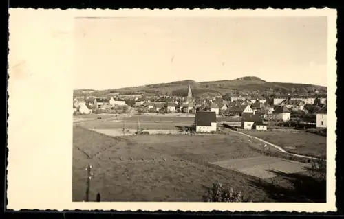 AK Lübbecke, Totalansicht mit Kirchturm und Umgebung