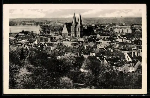 AK Frankfurt, Totalansicht aus der Vogelschau