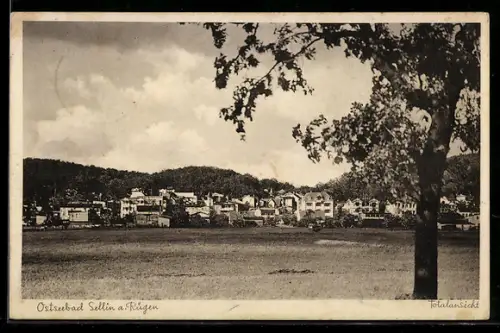 AK Sellin a. Rügen, Totalansicht mit Umgebung