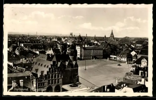 AK Dortmund, Ortsansicht mit Hansaplatz