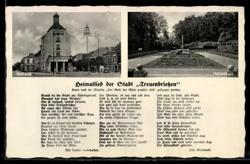 AK Treuenbrietzen, Rathaus, Heldenhain