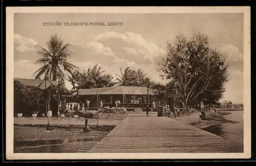 AK Lobito, Estacao Telegrafo-Postal