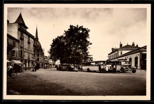 AK Montbeliard /Doubs, Place de la Gare