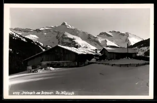 AK Steinach am Brenner, In Nöslach im Schnee