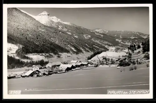 AK Steinach am Brenner, Mauern, Teilansicht im Schnee