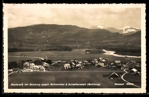 AK Niederalm, Ortsansicht gegen Schlencken & Schmittenstein