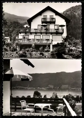 AK Sattendorf a. Ossiachersee, Hotel Haus Duscher, Veranda
