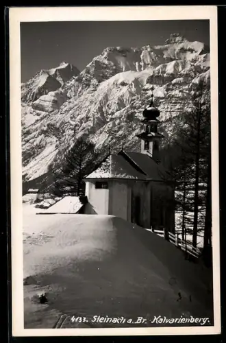 AK Steinach a. Br., Kalvarienberg mit Kirche