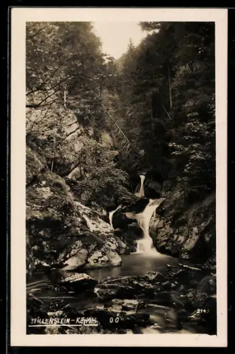 AK St. Nikola an der Donau, Stillenstein-Klamm, Wasserfall
