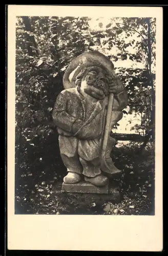 AK Salzburg, Zwergfigur im Mirabellgarten