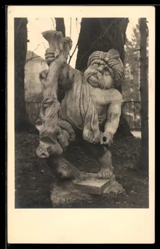 AK Salzburg, Zwergfigur im Mirabellgarten