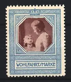 Reklamemarke Wohlfahrtsmarke, Viktoria Louise mit ihrer Mutter Auguste Viktoria